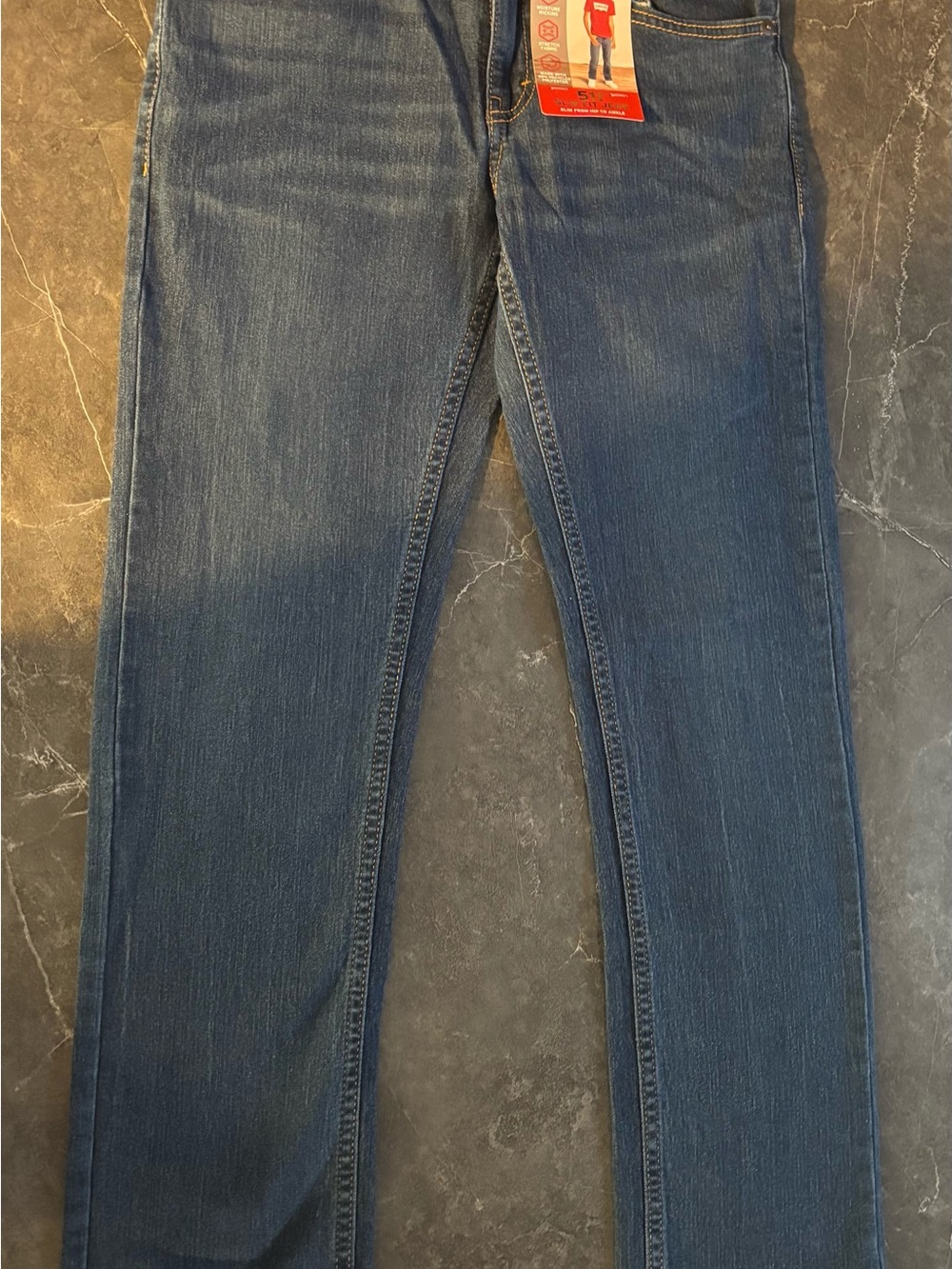 Levi's Kids Dark Blue Straight Jeans